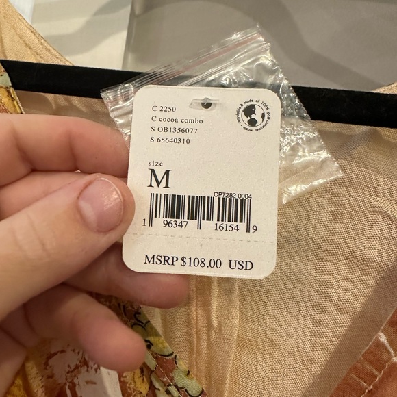 Free People Tie Mini Dress - Size M - NWT - Picture 4 of 5